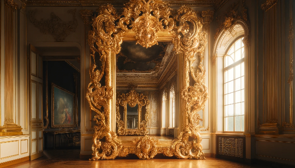 Grands miroirs baroques dorés